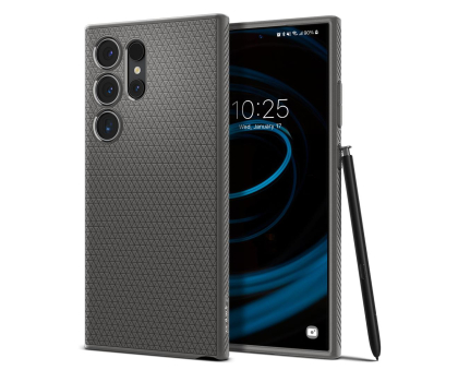 Etui / obudowa na smartfona Spigen Liquid Air do Samsung Galaxy S24 Ultra Marble Grey